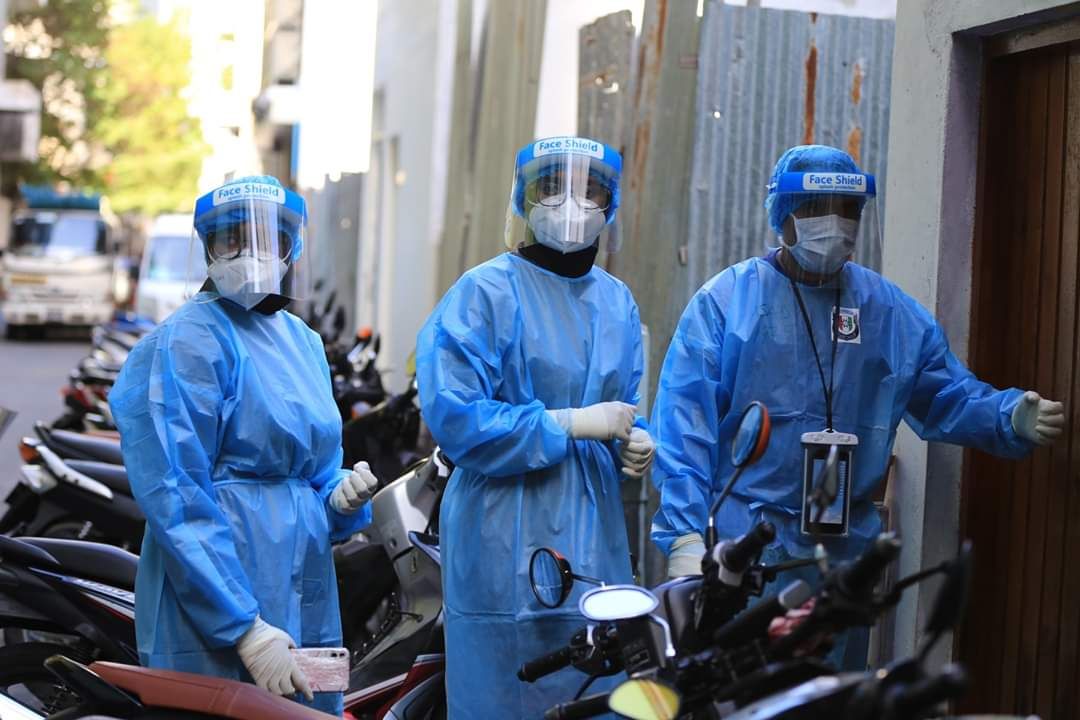 Police in PPE working at the frontline