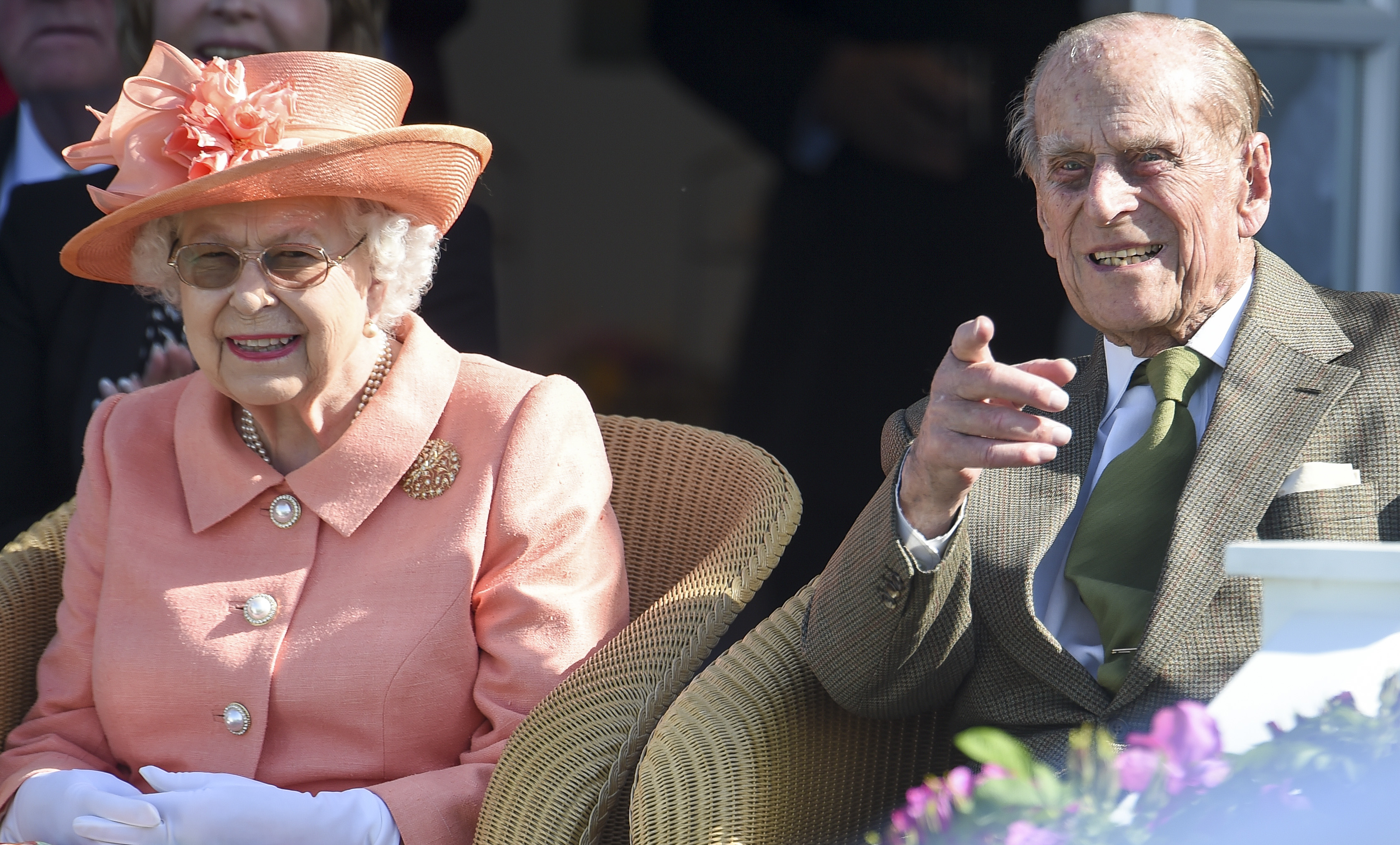 Queen Elizabeth II and her late husband Prince Philip.