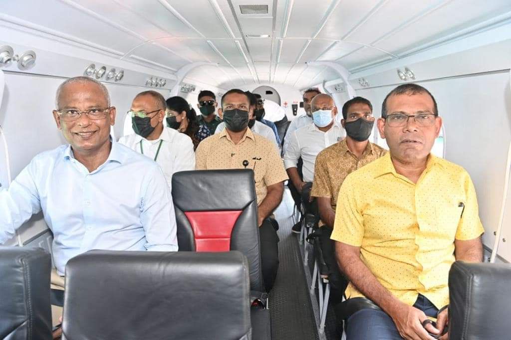 ރައީސް ސާލިހާއި ރައީސް ނަޝީދު ކޮމަންޑޫއަށް ވަޑައިގެންފި