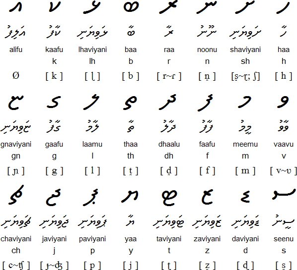 Maldivian is now written using a different script, called Taana or Thaana, written from right to left. This script is relatively recent. Photo: Social Media