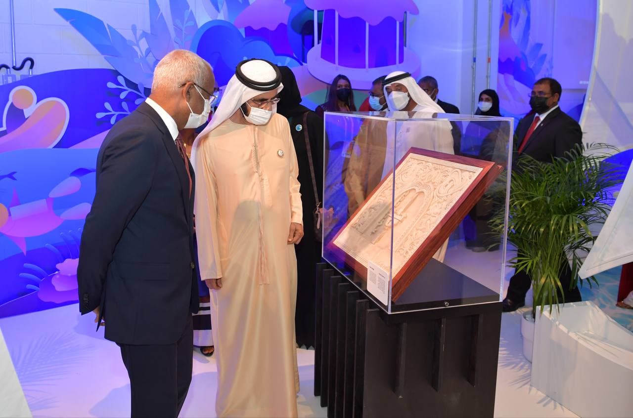 ރައީސް ދުބާއީގެ ވެރިޔާއާއެކު އެކްސްޕޯގެ ރާއްޖޭގެ ޕެވިލިއަން ބައްލަވާލައްވައިފި