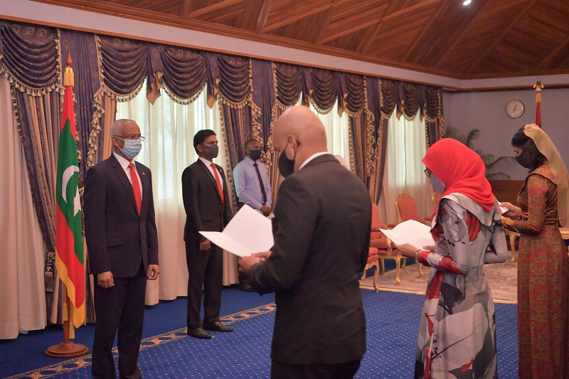 Oath taking ceremony of the last appointed 3 new members to HRCM