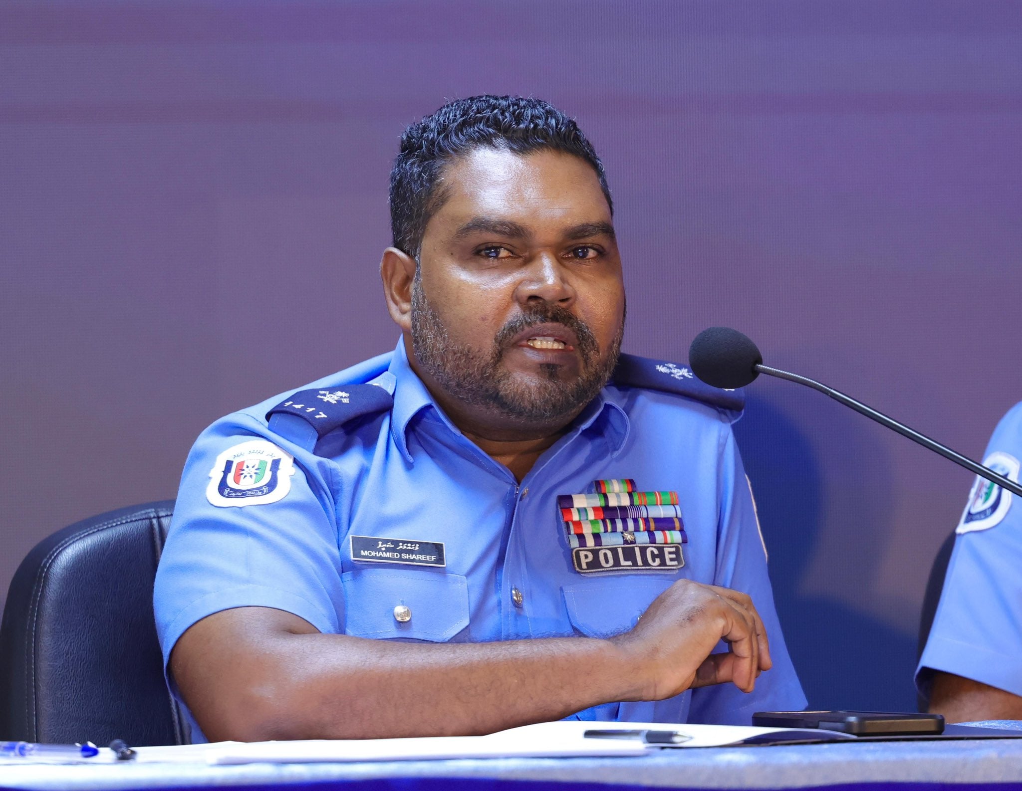 ކްރައިމް އެގެއިންސްޓް ޗިލްޑްރަން ޑިޕާޓްމަންޓްގެ ހެޑް، ސުޕްރިންޓެންޑެންޓް އޮފް ޕޮލިސް މުހައްމަދު ޝަރީފު