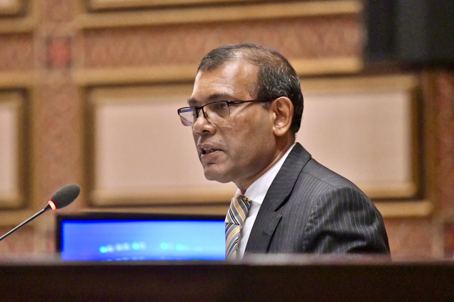 Former president and the speaker of the Parliament, Mohamed Nasheed.