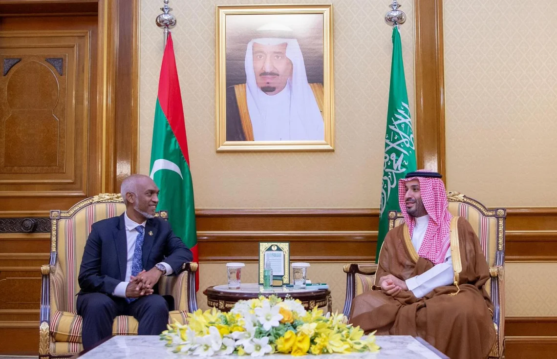 President Dr. Muizzu meets Saudi Crown Prince to strengthen bilateral ties