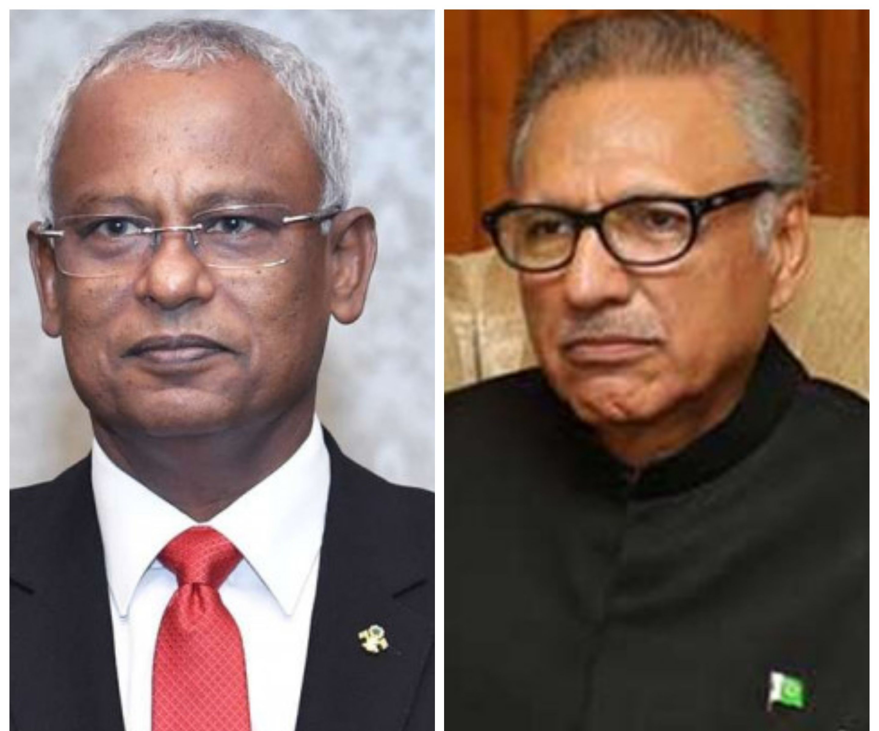 President Ibrahim Mohamed Solih and Pakistan’s President Arif Alvi.