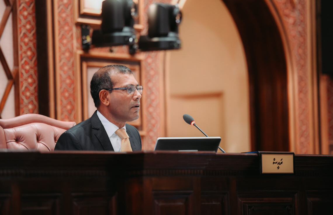 Speaker of the Parliament Mohamed Nasheed. Photo: People's Majilis.