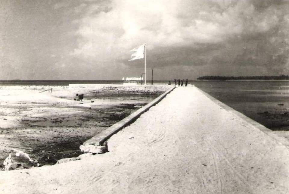 A photograph of King Ali's grave from the 1950s