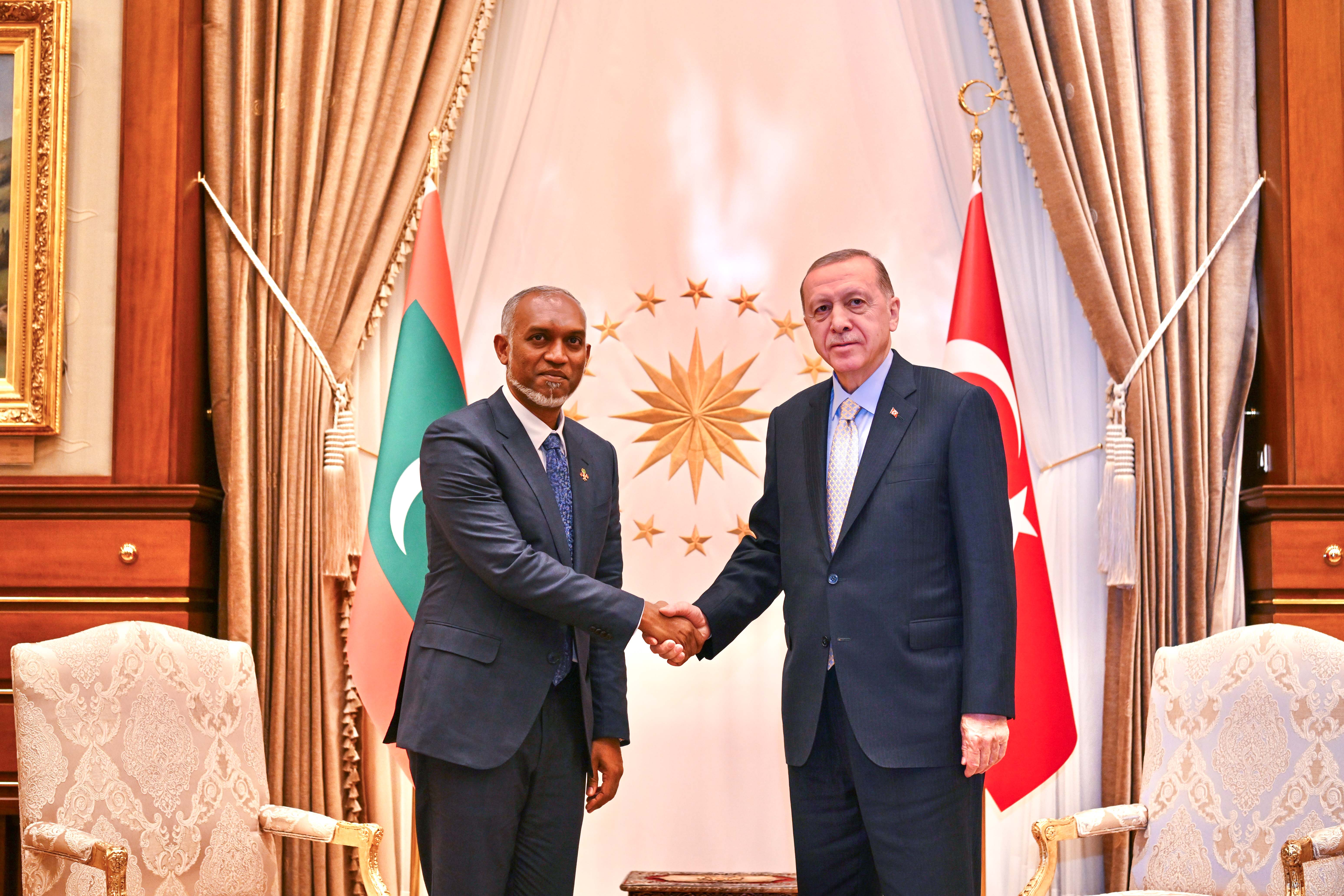 President of Maldives His Excellency Dr Mohamed Muizzu and the President of Türkiye His Excellency Mr Recep Tayyip Erdoğan.