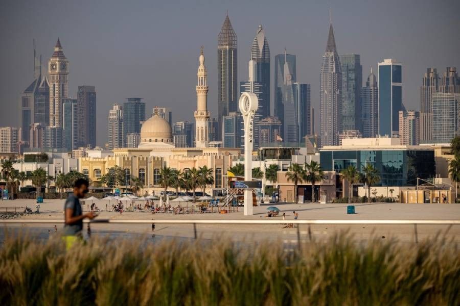 A view of the Dubai skyline, on May 12, 2025.