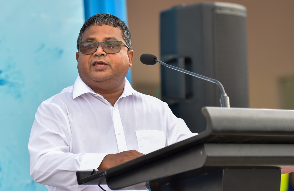 Minister of Fisheries, Marine Resources, and Agriculture, Dr. Hussain Rasheed Hassan.