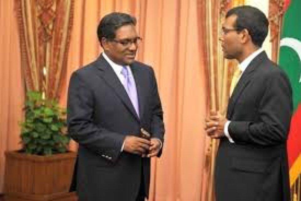 ރައީސް މުޙައްމަދު ނަޝީދާއި އެމަނިކުފާނުގެ ނާއިބްރައީސް ޑރ. މުޙަންމަދު ވަހީދު