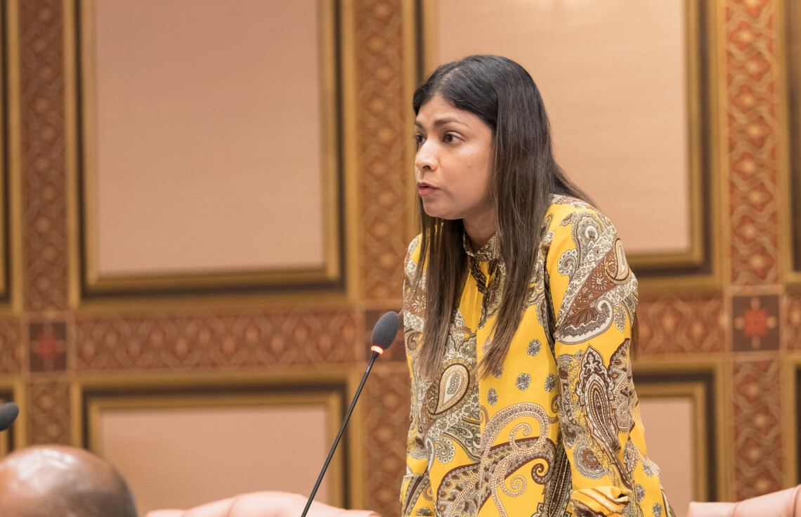 Parliament member for Addu Meedhoo constituency, Ms. Rozaina Adam.