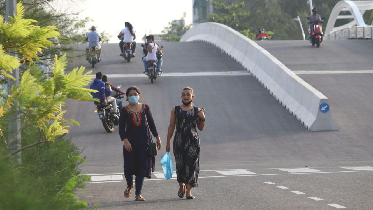 From the streets of Hulhumale'.