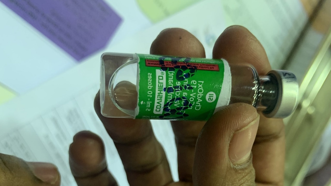 The Covishield vaccine in use in the Maldives. Photo: Social Media.