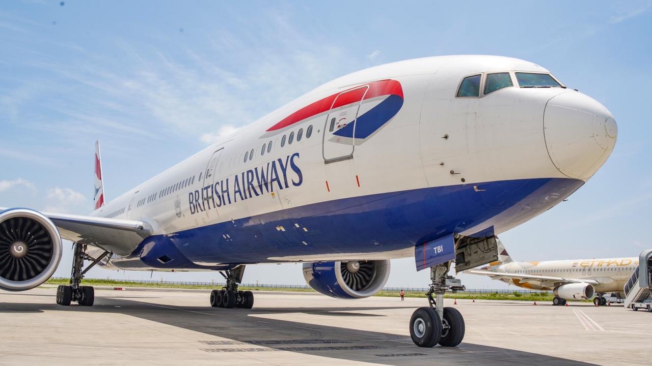 British Airways flight landed at Velana International Airport. Photo: MACL