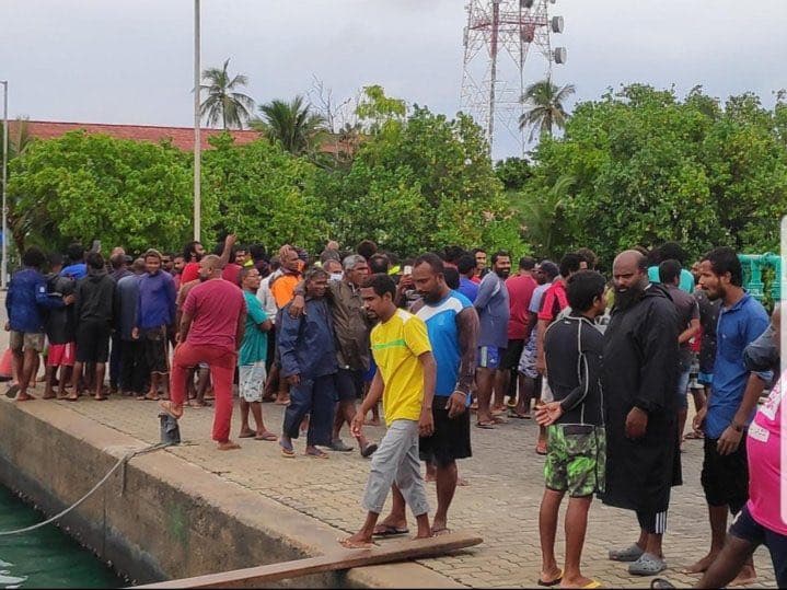 Protest held by the Fishermen. Photo: Social Media