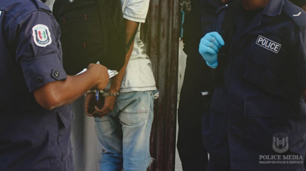 During a police operation, photo; The police