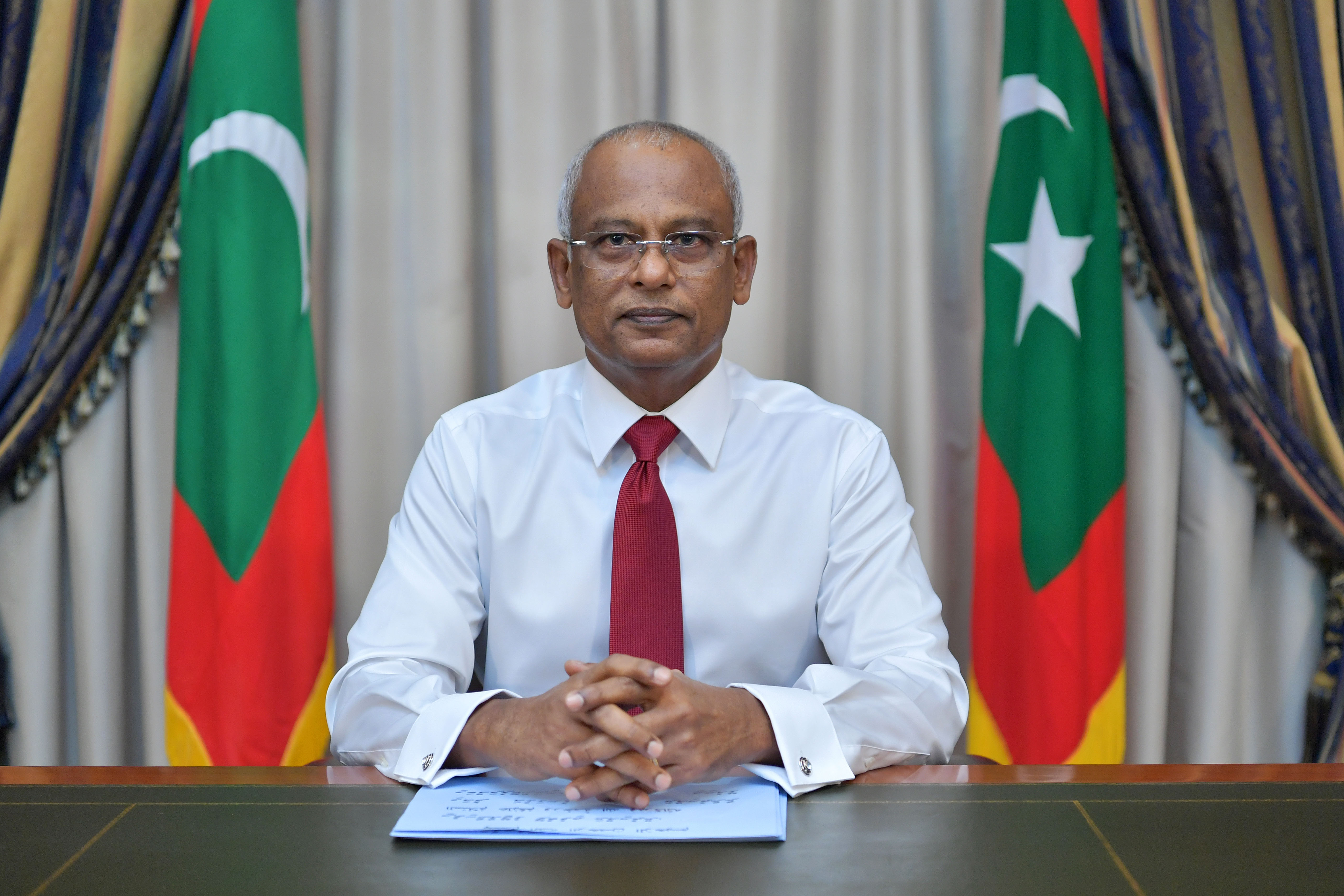 President Ibrahim Mohamed Solih.