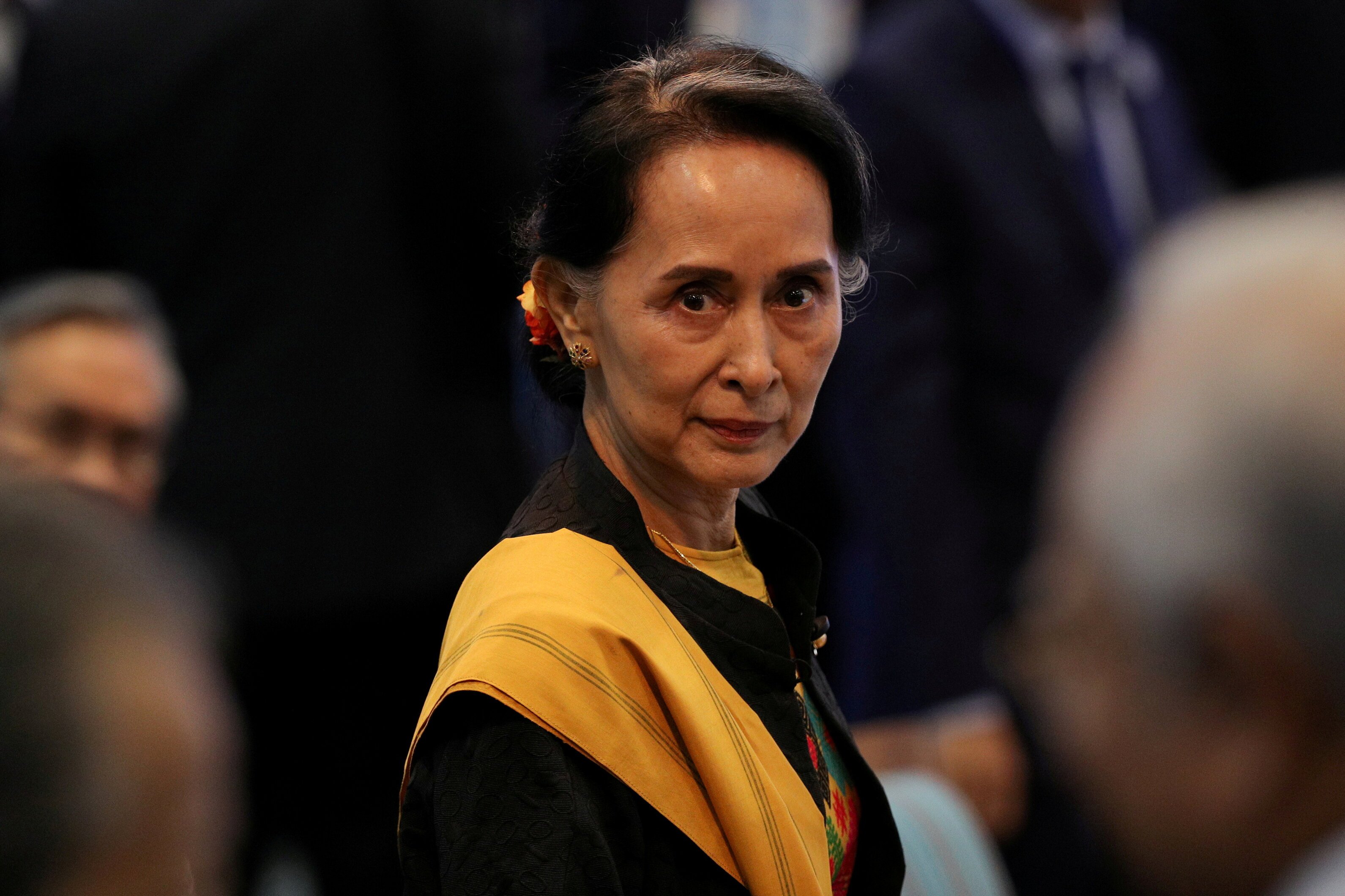 Myanmar’s ousted leader Aung San Suu Kyi.