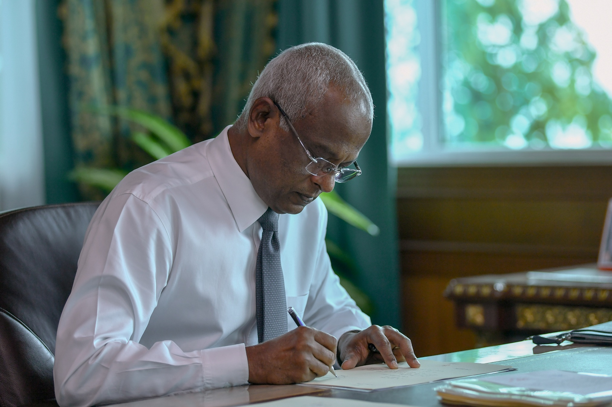 President Ibrahim Mohamed Solih.