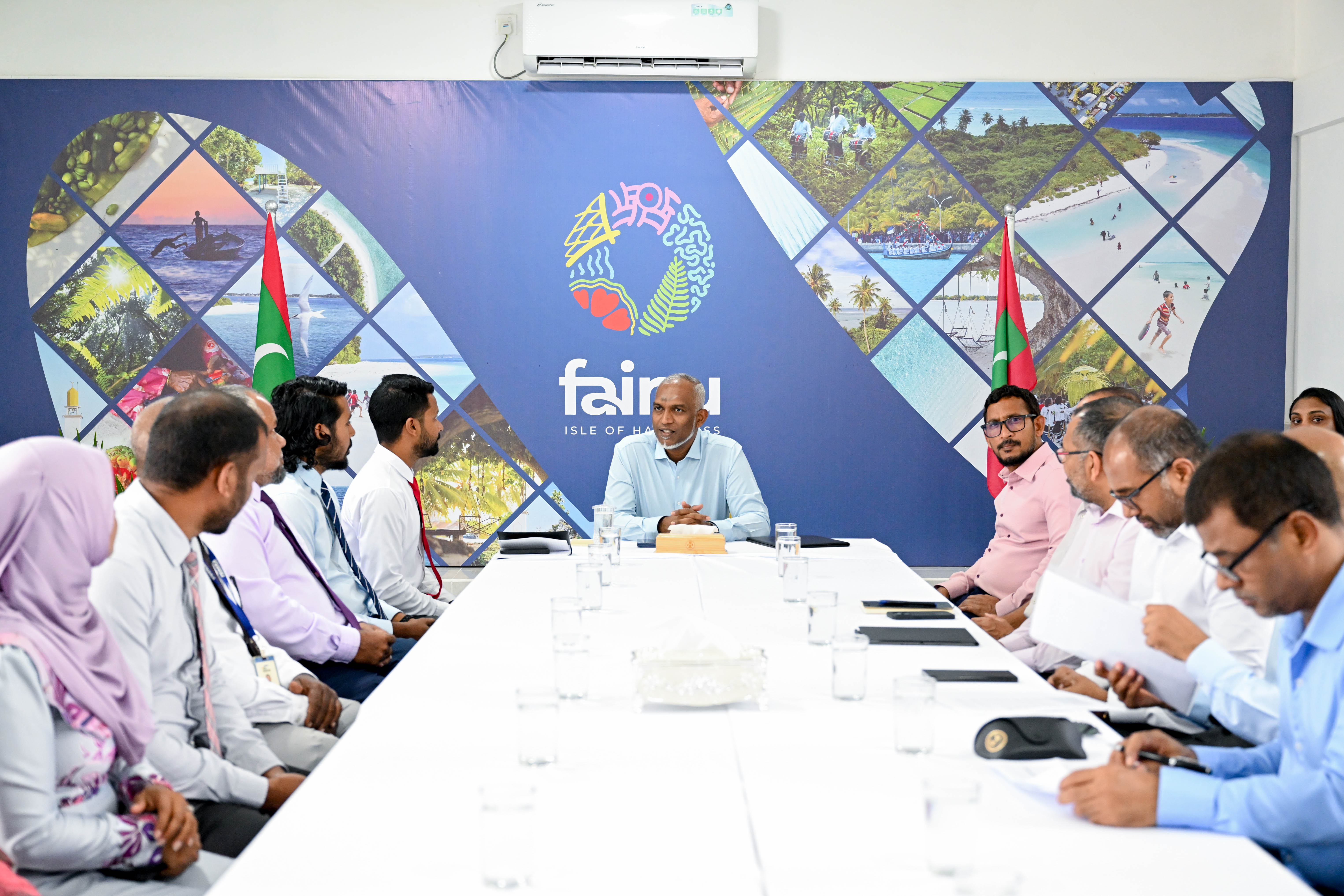 President seeks support from Fainu residents for Airport Development Project