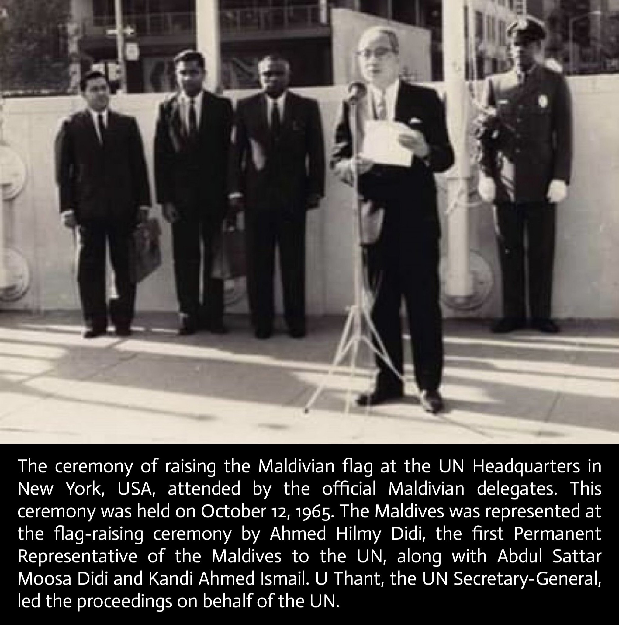 AUGUST 1965: Maldivian application to join the UN as the smallest country