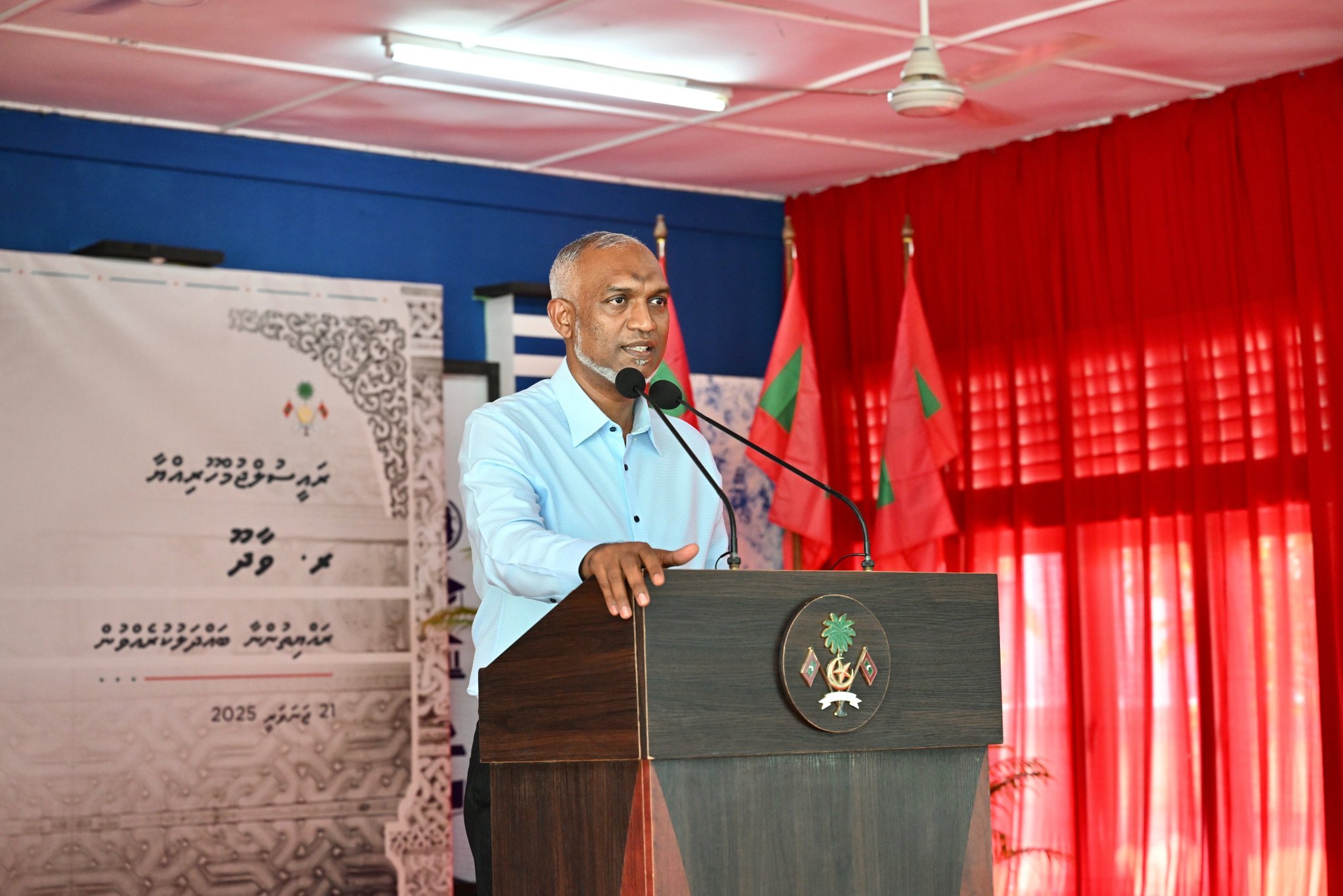 އަމާޒަކީ ވާދޫއަކީ މުޅިން އިއާދަކުރަނިވި ހަކަތައިން ހިންގާ ނަމޫނާ ރަށަކަށް ހެދުން: ރައީސް