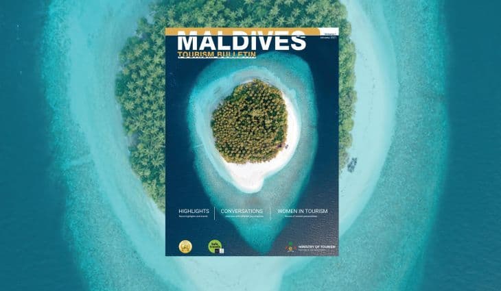 Cover of the first issue of “Maldives Tourism Bulletin” - a tourism magazine published by the Ministry of Tourism. Photo: Tourism Ministry.
