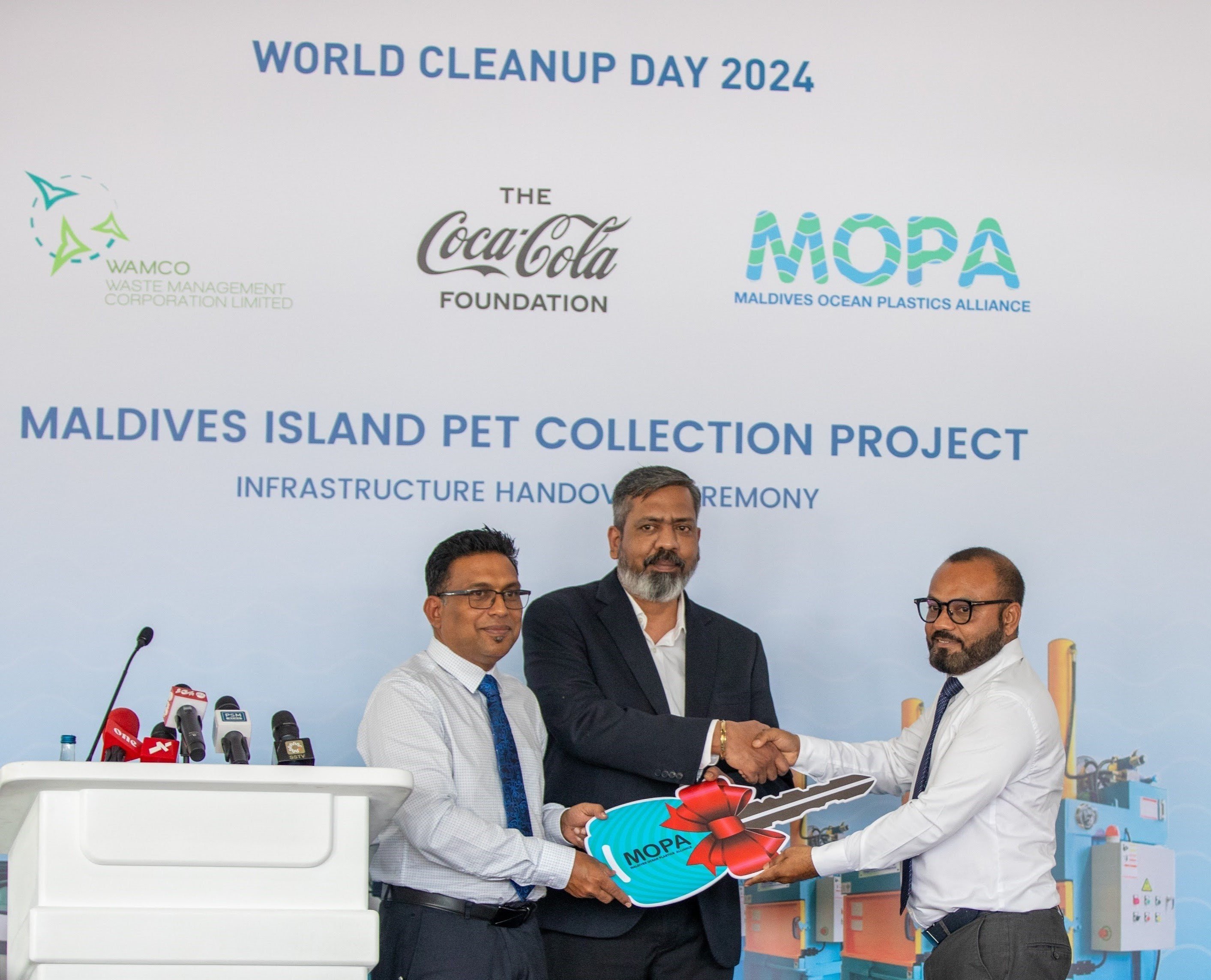 Maldives marks historic first export of baled PET waste for recycling