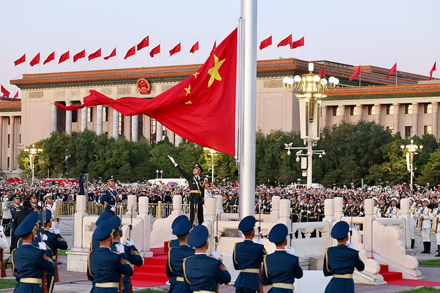 China's National day celebration, [Photo by Zhu Xingxin/China Daily]