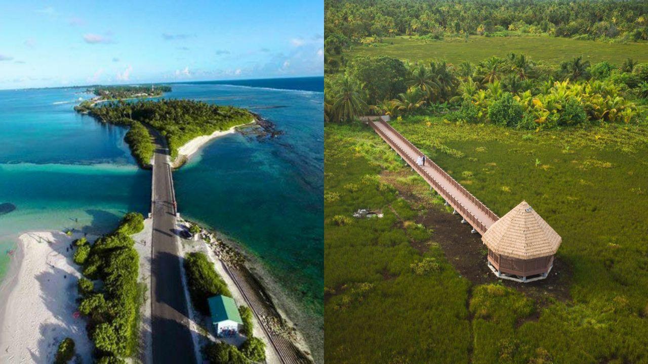 (Right to Left) Fuvahmulah City and Addu City.