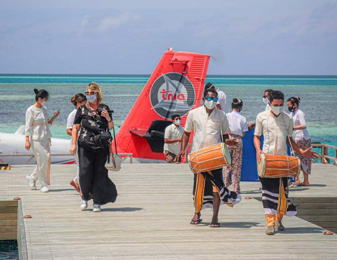 Tourist arrival to the Maldives. Photo: Social Media.