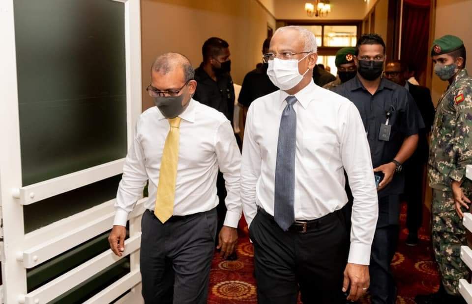 ރައީސް ނަޝީދު ރައީސް ޞާލިހަށް: މެމްބަރުން ވަޒީފާއިން ވަކިކުރާނަމަ އަޅުގަނޑުވެސް ވަކިކުރޭ