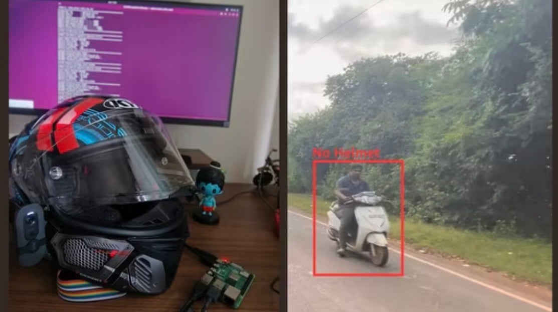 ބެންގަލޫރުގެ ޓެކްނީޝަނަކު ހެލްމެޓެއް ޓްރެފިކް ޕޮލިސް ޑިވައިސްއަކަށް ބަދަލުކޮށްފި