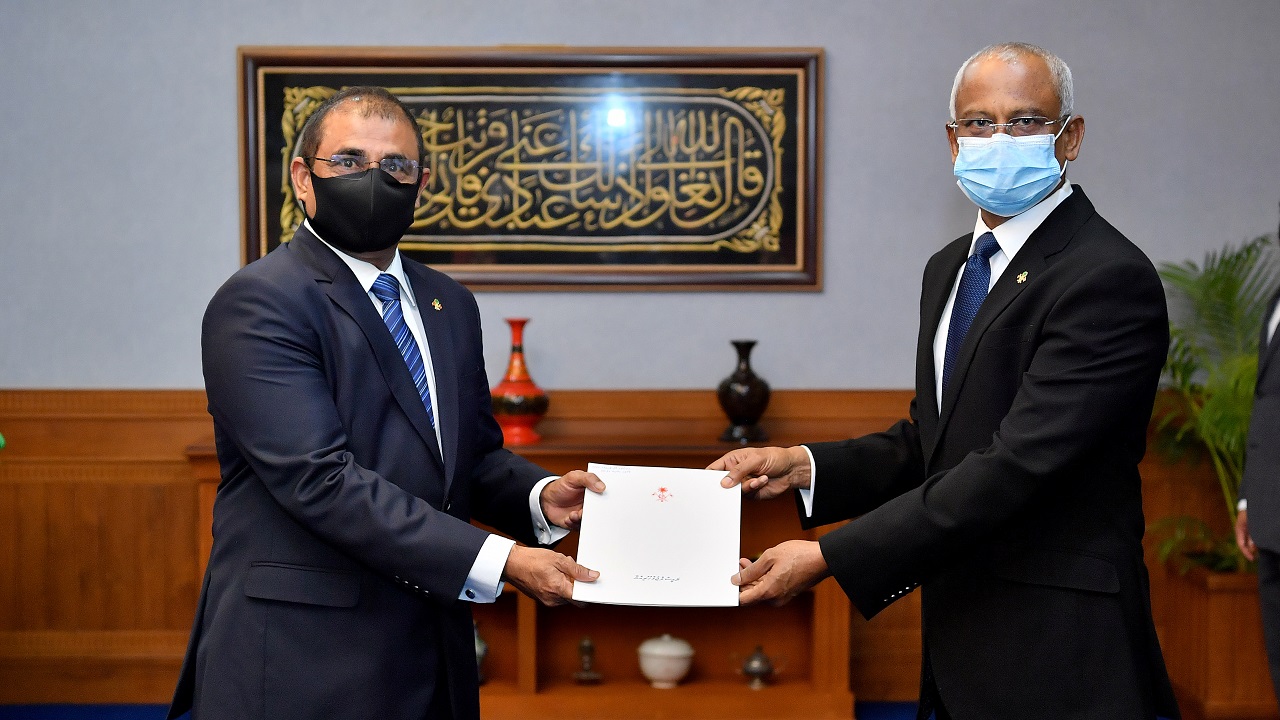 Tourism Minister Dr. Mausoom and President Ibrahim Mohamed Solih