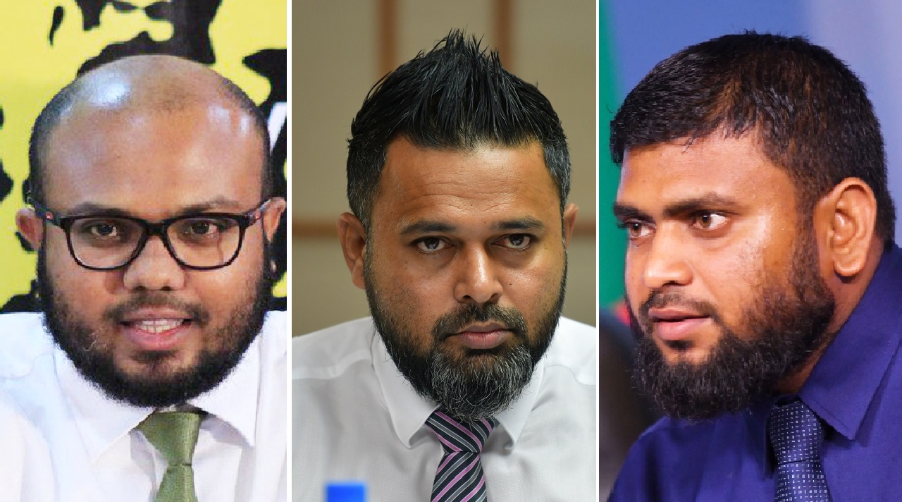 މިސްބާޙް (ކ). ޝިޔާމް (މ). ނަޒީރު (ވ)