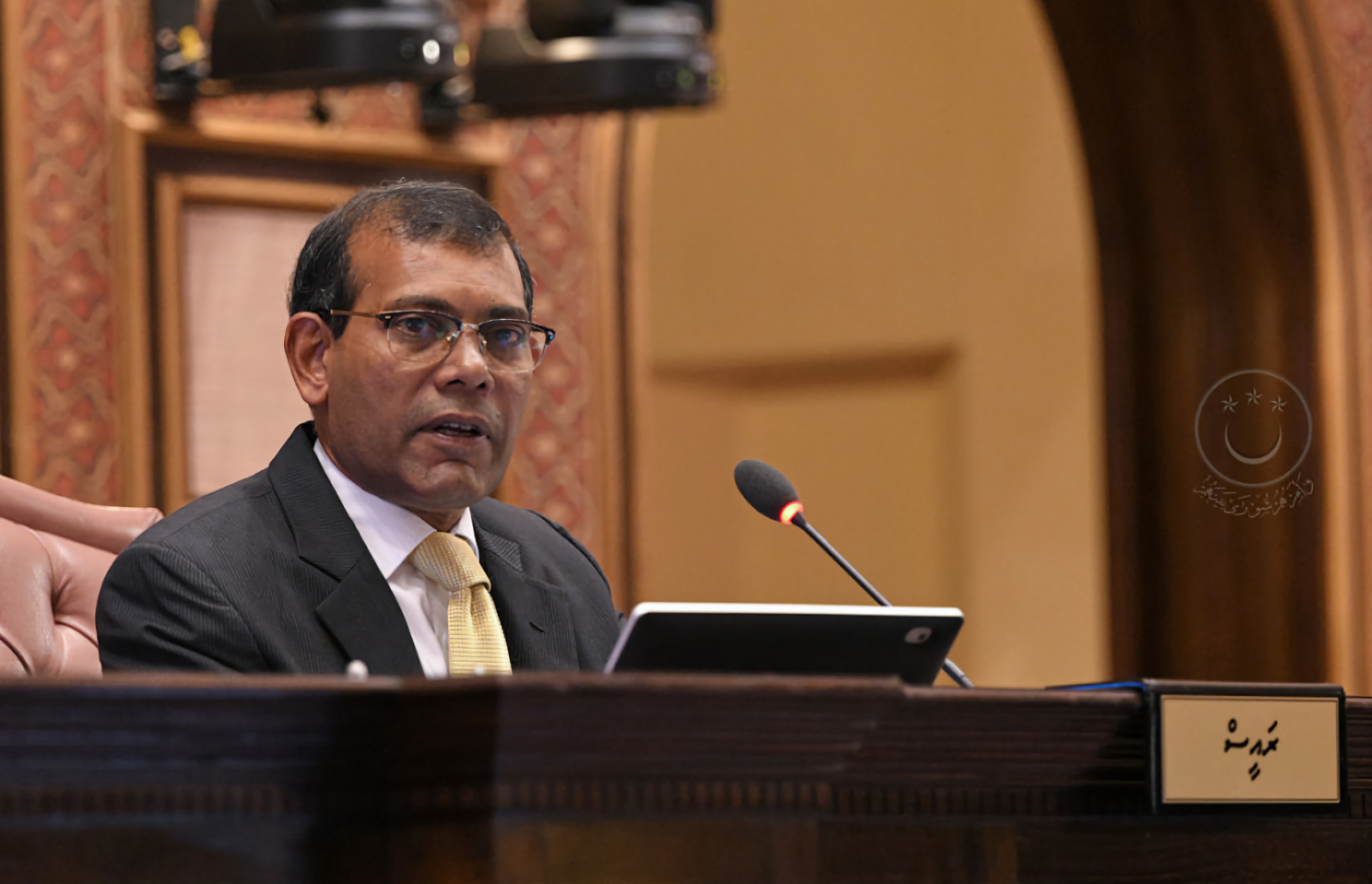 from right to left, Pres Nasheed, MP Ali Niyaz, MP Rasheed and MP Aslam