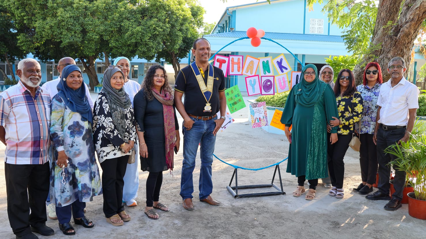 ކުޑަހުވަދޫ ސްކޫލުގައި ރޯޓަރީ ކްލަބުން ބިނާކުރި "އުންމީދީ" ކްލާސްރޫމް ހަވާލުކޮށްފި