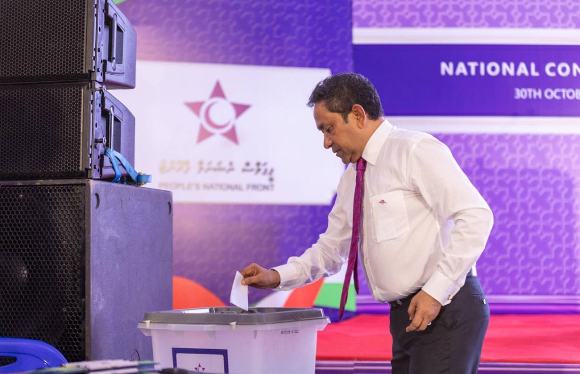 އަޅުގަނޑުގެ ނަން ރިޔާސީ އިންތިޚާބުގެ ވޯޓު ކަރުދާސްކޮޅުގައި އޮންނާނެ: ޔާމީން