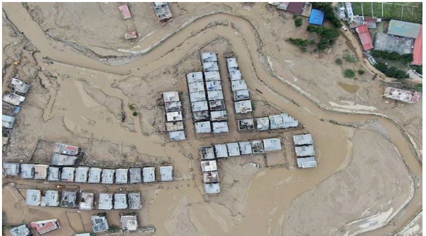 Aerial image of the Kathmandu valley, a locality is swamped in mud in Kathmandu, Nepal, Monday, Sept. 30, 2024 in the aftermath of a flood caused by heavy rains. (AP/PTI)