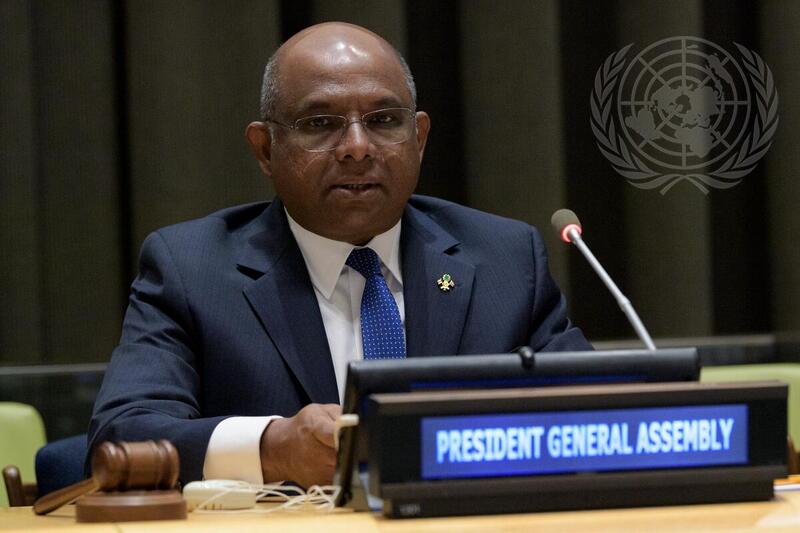 Former President of the United Nations General Assembly and former Foreign Minister Abdulla Shahid.