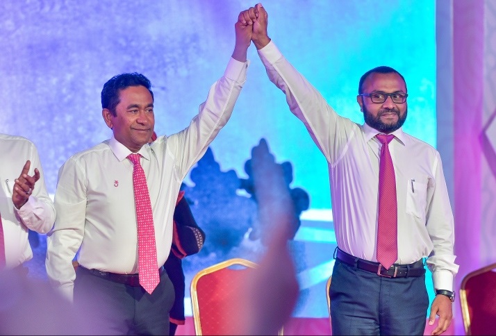 ކުރީގެ ރައީސް ޔާމީންއާއި، ޝަހީމް، ފޮޓޯ: ޕީޕީއެމް