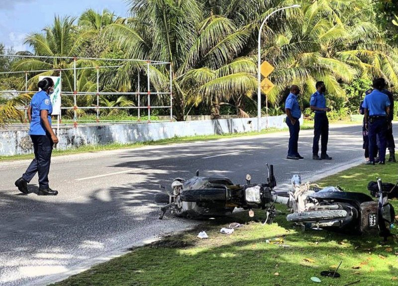 ފުވައްމުލަކުގައި މިއަދި ހިނގި އެކްސިޑެންޓު (ފޮޓޯ: ސޯޝަލް މީޑިއާ)