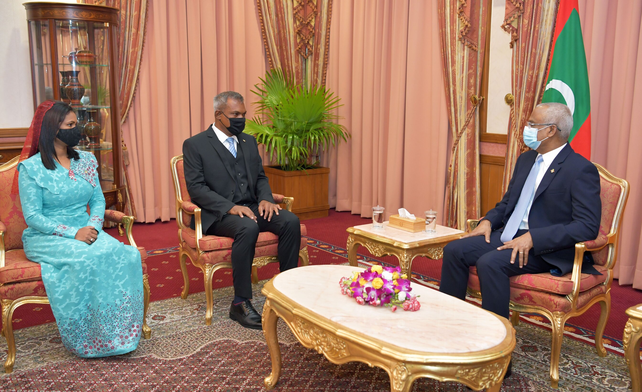 The accreditation ceremony taken place at the President’s Office on Sunday morning.