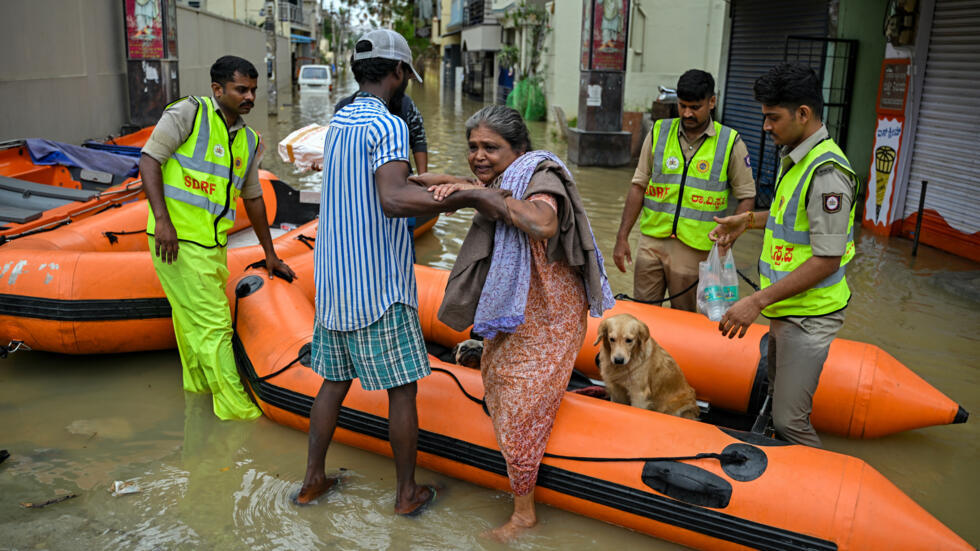 Torrential rains flood Bengaluru, kill at least one
