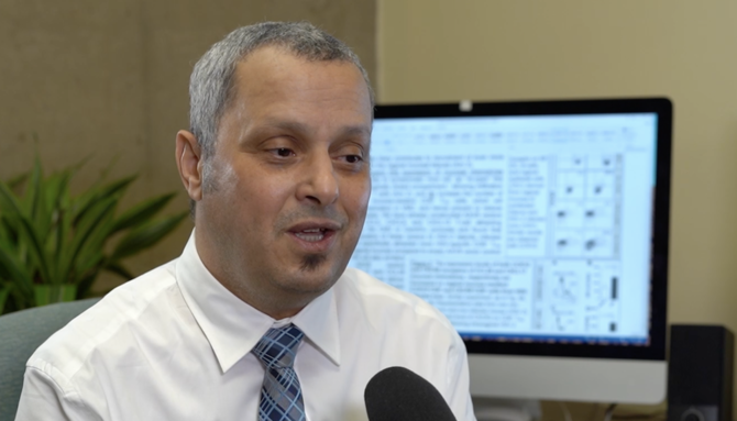 Dr. Lbachir BenMohamed, director of cellular and molecular immunology at UCI.